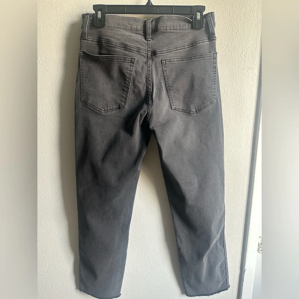 J. Crew High Rise Vintage Straight Charcoal Slim Straight Jeans